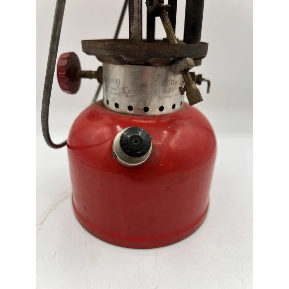 Coleman 200A Lantern - Red Vintage 1955 No Glass
